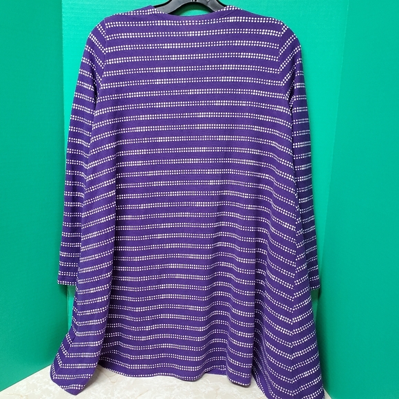 Lularoe Caroline Open Front Cardigan New S Purple - Picture 8 of 8